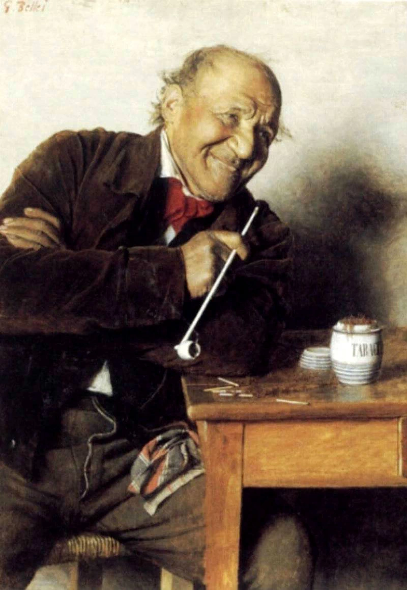 Uomo con la pipa